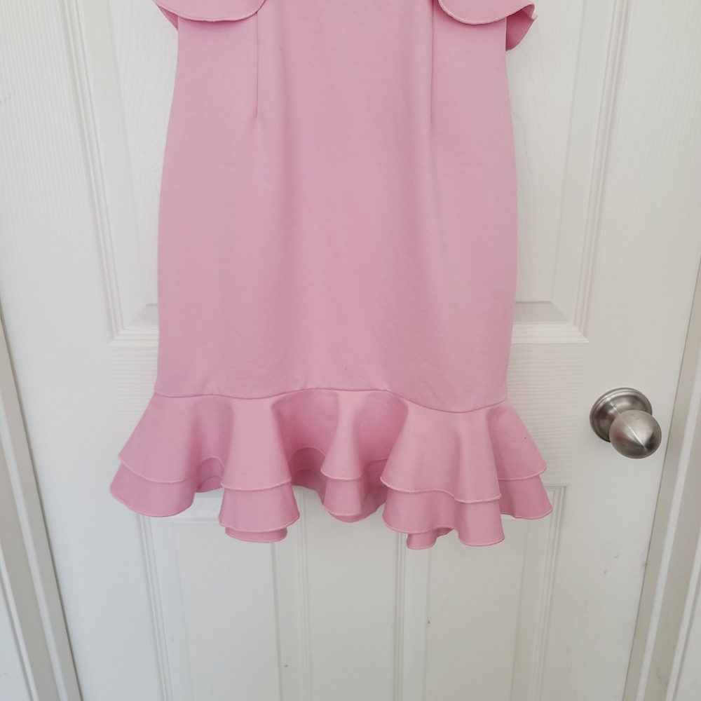 NWT Revolve Elliatt Gloaming Pink Cutout Ruffle Mini Dress Size XS - Picture 5 of 12